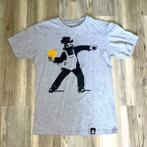 Johnny Cupcakes Grey Small Bakesy Tshirt